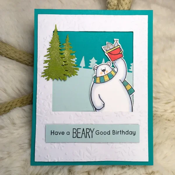 Beary Birthday Greeting Card -Kailyard Creations